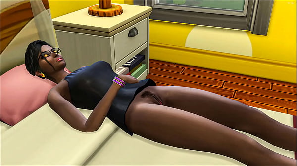 step encontra ela nua em sua cama e ele se masturbou olhando para ela então subiu nela para tocá-la um pouco com seu pau sem saber que ele estava acordado e mandou ele calar a boca e transar com ela - índio e