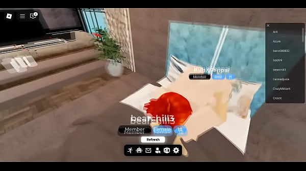 Fare sesso con una ragazza dai capelli di ghianda su Roblox