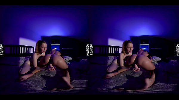 3D VR 8K: Monica y Kendra se aceitan antes del sexo duro